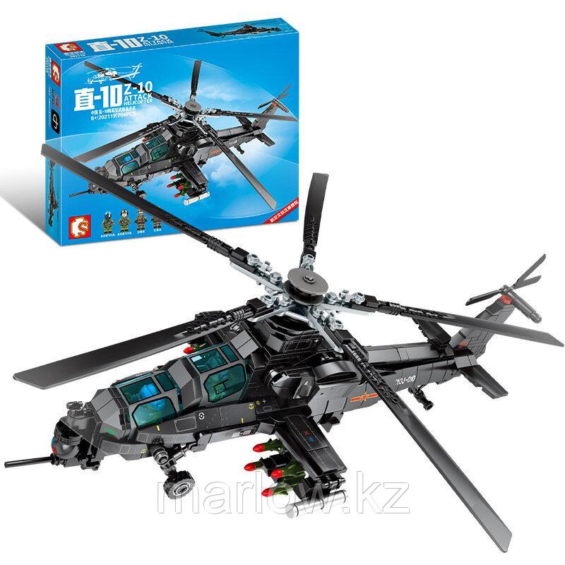 Конструктор Sembo Block "Вертолет военный Z10" 202119 - фото 2 - id-p111469924
