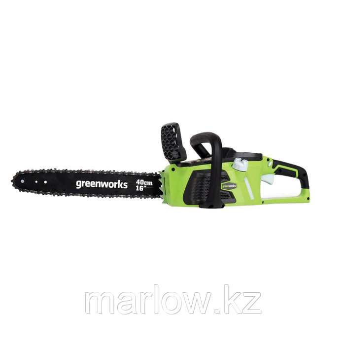 Пила цепная GreenWorks GD40CS40, 40В, 15", 3/8", 56 зв., БЕЗ АКК. И ЗУ - фото 1 - id-p111464983