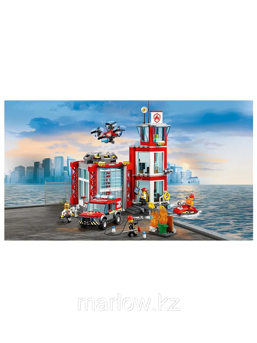Конструктор Пожарные: Пожарное депо 509 дет. 60215 LEGO City - фото 3 - id-p111448129