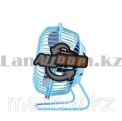 Настольный мини вентилятор USB (MINI FANS) голубой - фото 4 - id-p111453077