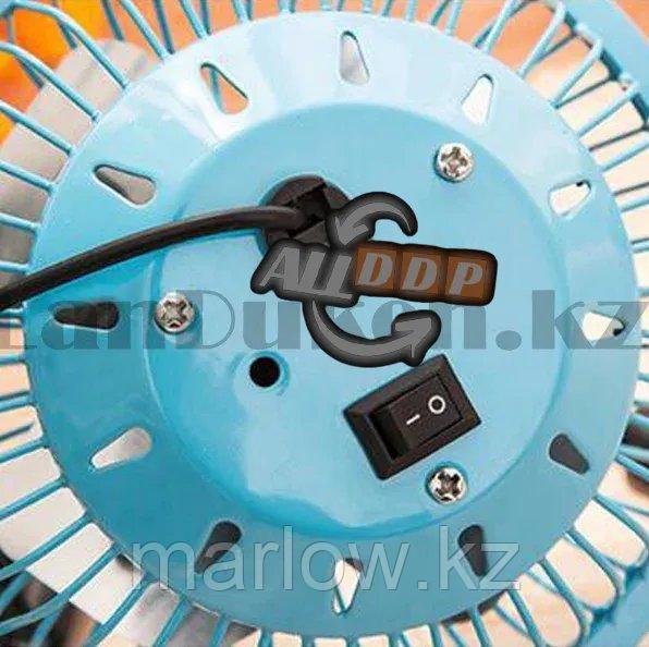 Настольный мини вентилятор USB (MINI FANS) голубой - фото 7 - id-p111453077