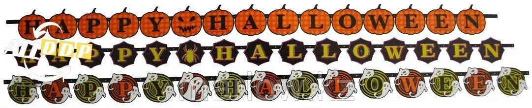 Бумажная гирлянда с буквами Привиденье "HAPPY HALLOWEEN" (для хэллоуина) - фото 4 - id-p111460021