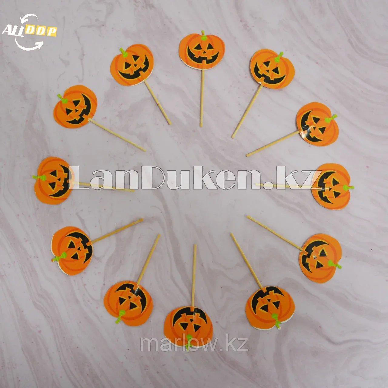 Деревянные декоративные зубочистки для еды на Хэллоуин (шпажки) - фото 5 - id-p111460025