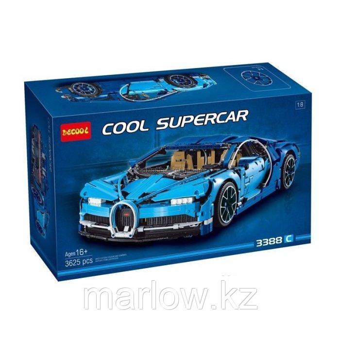 Конструктор Bugatti Chiron голубой DECOOL 3388C аналог LEGO 42083 - фото 1 - id-p111470938