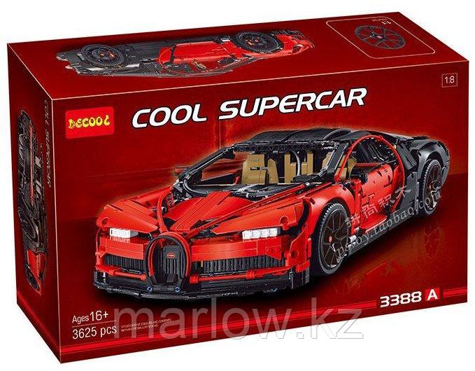 Конструктор Bugatti Chiron красный DECOOL 3388A аналог LEGO 42083 - фото 1 - id-p111470939