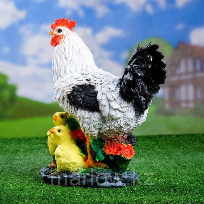Садовая фигура "Курица с цыплятами" 17*25*33 см - фото 2 - id-p111438292