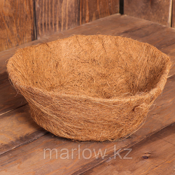 Вкладыш в кашпо, d = 35 см, кокос, «Усечённый Конус» - фото 1 - id-p111438320