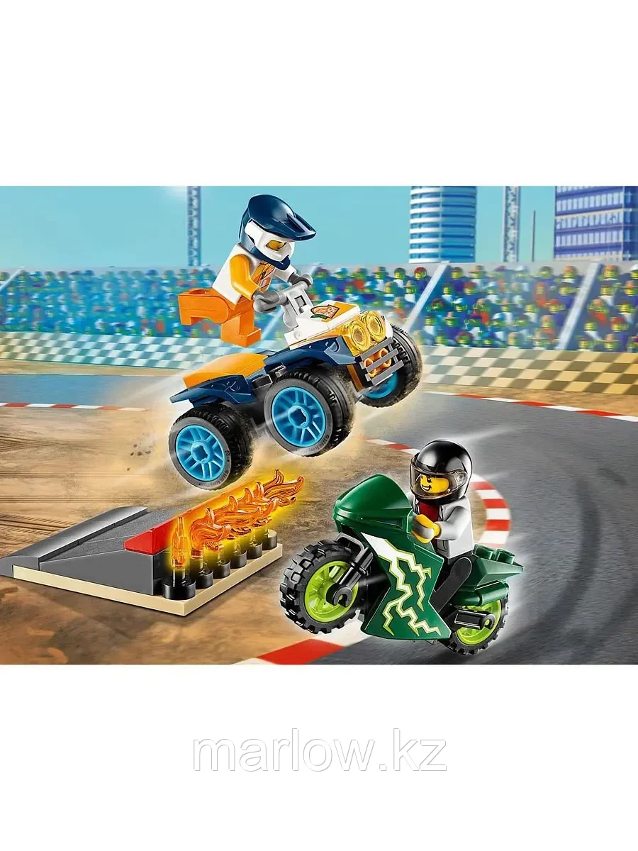 Конструктор Команда каскадёров 62 дет. 60255 LEGO City Turbo Wheels - фото 1 - id-p111445247