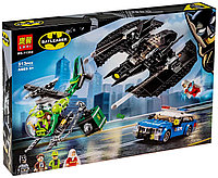 Конструктор Бэткрыло Бэтмена и ограбление Загадочника LARI 11352 аналог LEGO 76120