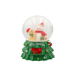 Снежный шар Мerry Christmas (5005) зеленый