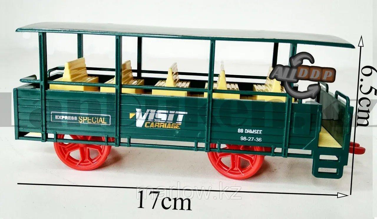 Игрушечный набор железная дорога и поезд со свето-звуковым сопровождением на 17 деталей Locomotive RailWay - фото 7 - id-p111453193