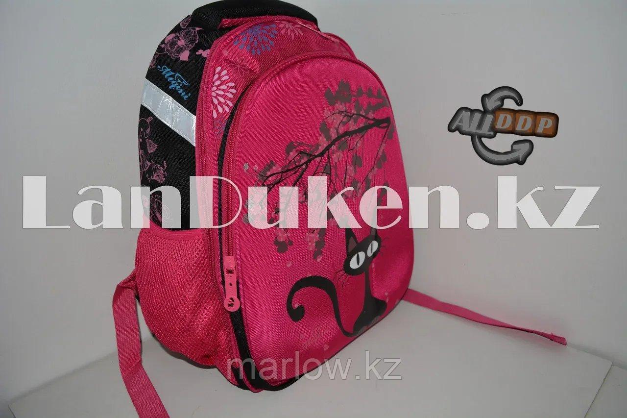 Рюкзак с ортопедической сетчатой спинкой Кошки розовый - фото 4 - id-p111454194