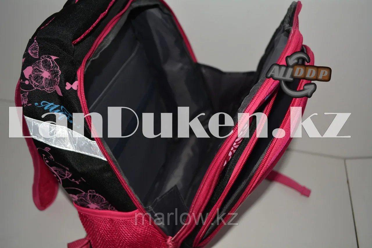 Рюкзак с ортопедической сетчатой спинкой Кошки розовый - фото 6 - id-p111454194