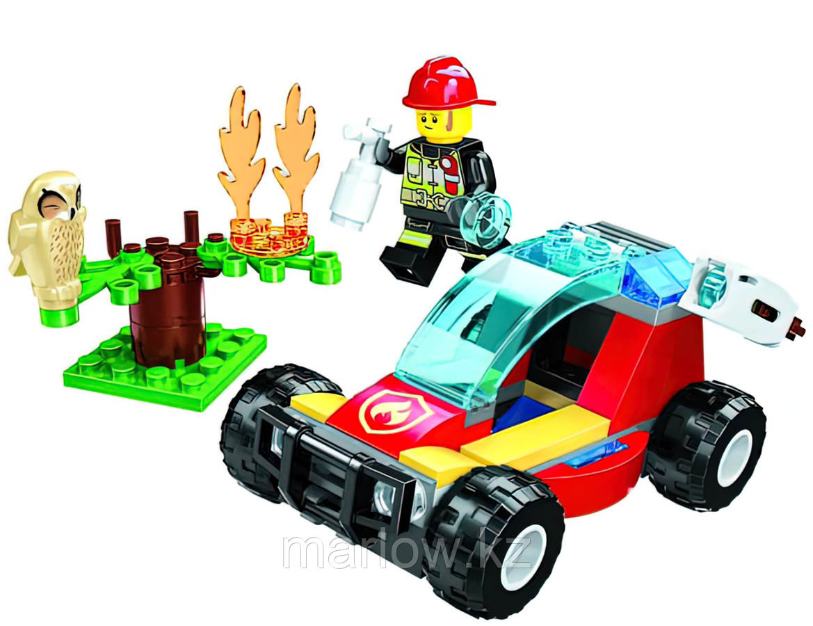 Конструктор Лесные пожарные T-11521 аналог LEGO 60247 - фото 1 - id-p111470053