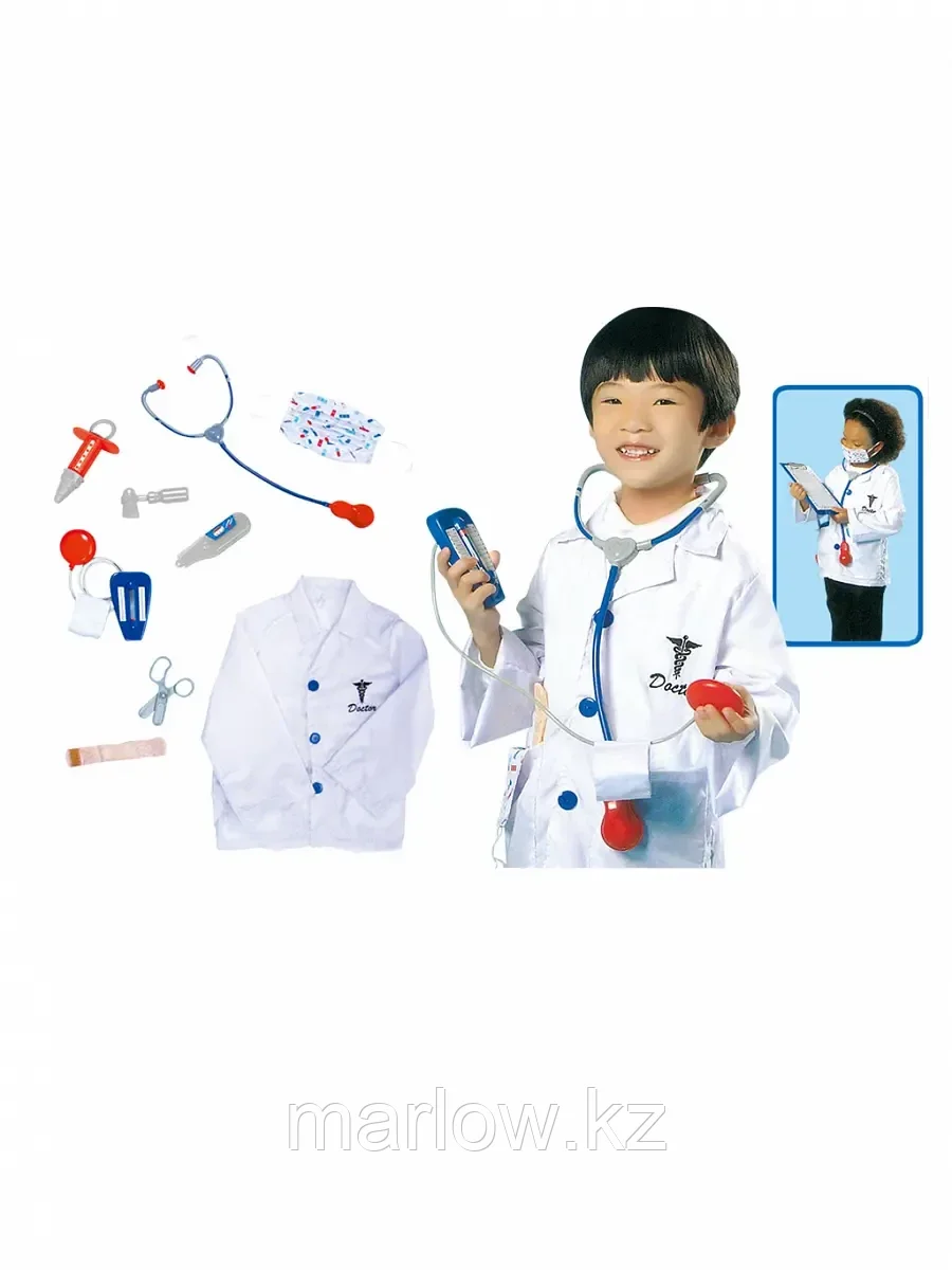 Костюм доктора 0967 с набором медицинских инструментов - фото 1 - id-p111446326