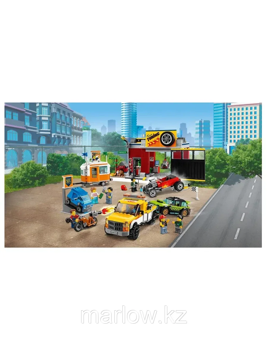 Конструктор Nitro Wheels Тюнинг-мастерская 897 дет. 60258 LEGO City - фото 1 - id-p111448291