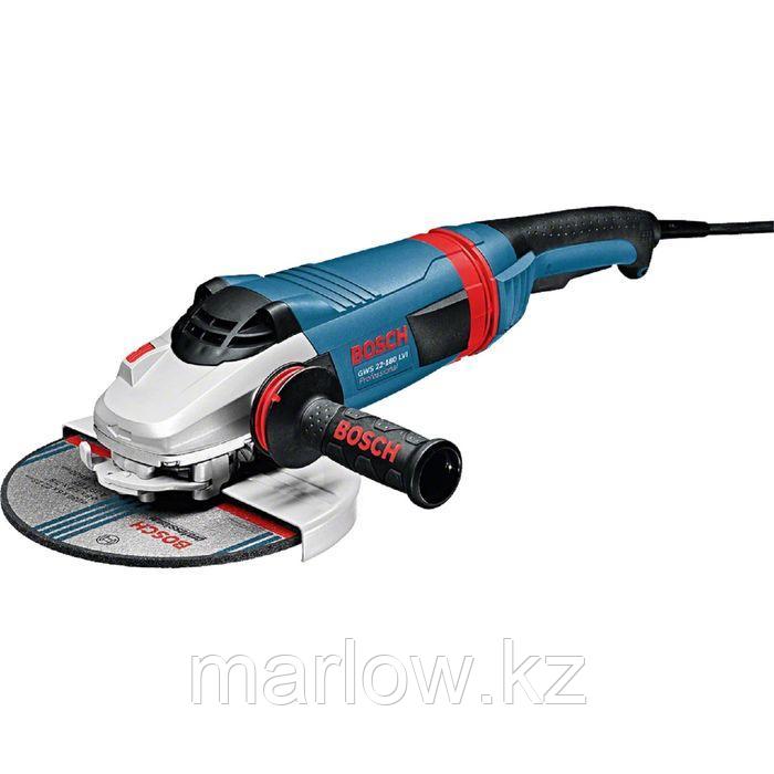 Машина углошлифовальная BOSCH GWS 22-180 LVI (0 601 890 D00) 2100Вт 8500об/мин - фото 1 - id-p111462190