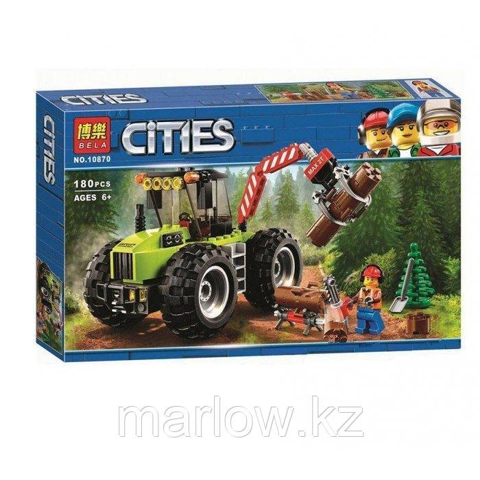 Конструктор Лесной трактор Bela 10870 аналог Lego 60181 - фото 1 - id-p111471104
