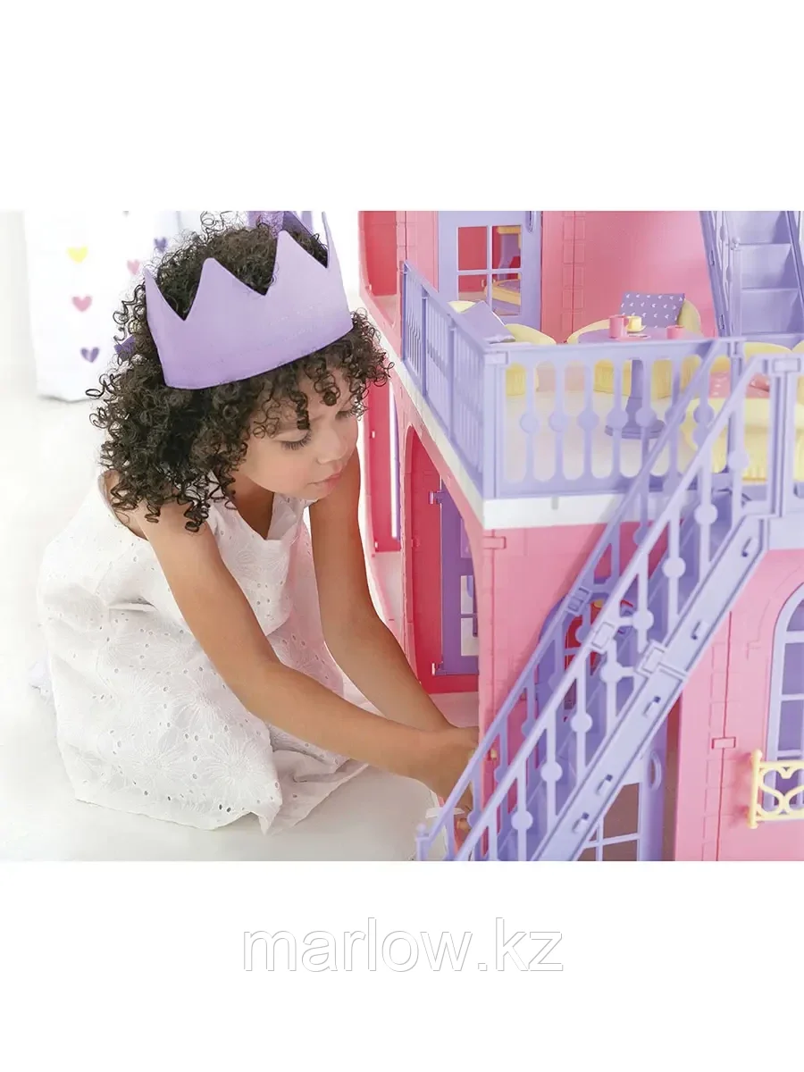 Кукольный дом Коттедж "Маленькая принцесса" 105х90х34см С-1457 Огонек - фото 7 - id-p111448335