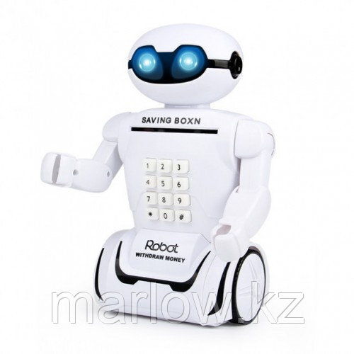 Электронная копилка робот с кодовым замком Robot Piggy Bank, светильник - фото 3 - id-p111457269