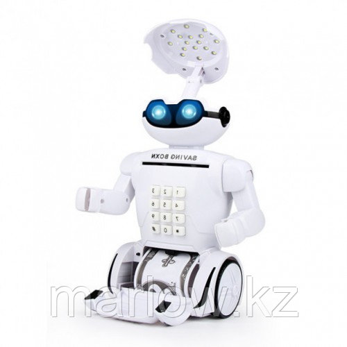 Электронная копилка робот с кодовым замком Robot Piggy Bank, светильник - фото 4 - id-p111457269