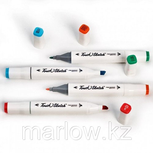Набор маркеров для скетчинга (60шт.) Белый - фото 3 - id-p111457280