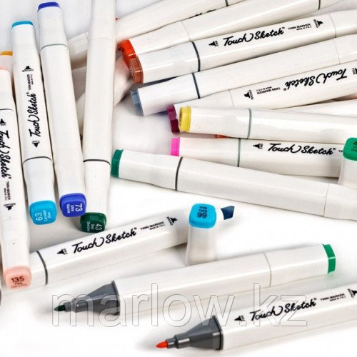 Набор маркеров для скетчинга (60шт.) Белый - фото 4 - id-p111457280