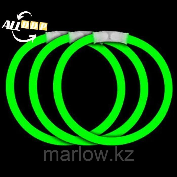 Светящиеся неоновые браслеты зеленые 3 шт - фото 1 - id-p111460265