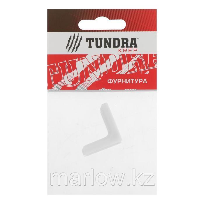 Уголок TUNDRA, с декоративной накладкой, 26х26, белый, 1 шт. - фото 4 - id-p111463242