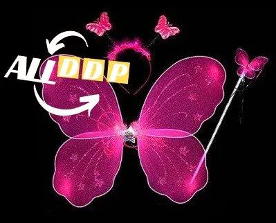 Набор феи крылья и волшебная палочка (ярко-розовый) - фото 1 - id-p111460292