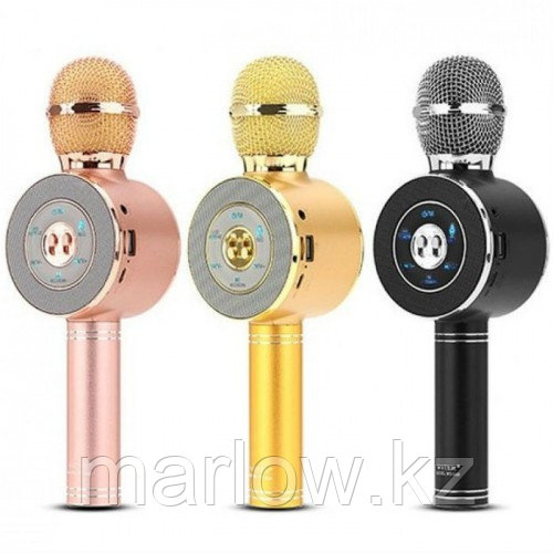 Микрофон-караоке Bluetooth WS-668 LED - фото 1 - id-p111458343