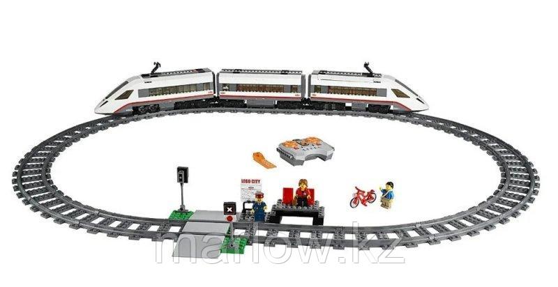 Конструктор Скоростной пассажирский поезд радиоуправляемый LEPIN 02010 аналог LEGO 60051 - фото 3 - id-p111471209