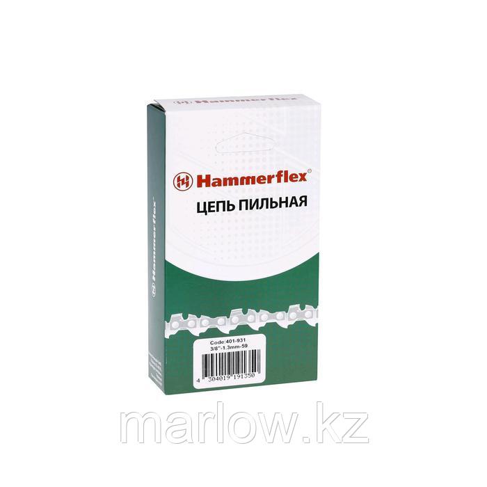Цепь для бензопилы Hammer Flex 401-931, 16", шаг 3/8", паз 1.3 мм, 59 звеньев - фото 3 - id-p111465343