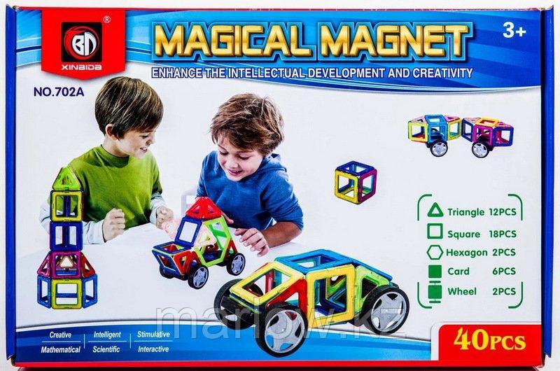 Магнитный конструктор Xinbida Magical Magnet 40 деталей (702A) - фото 1 - id-p111471280
