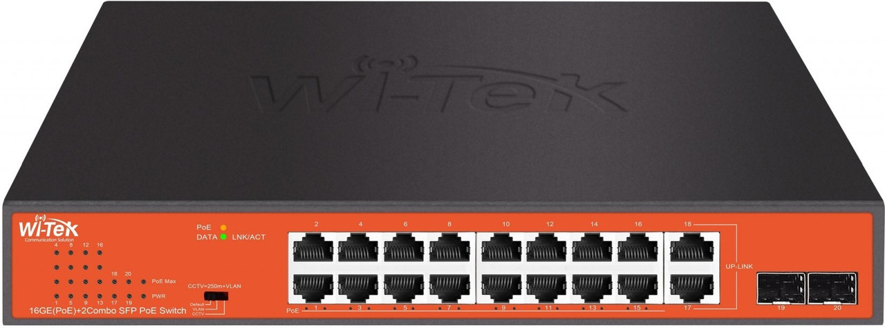 Wi-Tek WI-PS318GFH PoE коммутатор