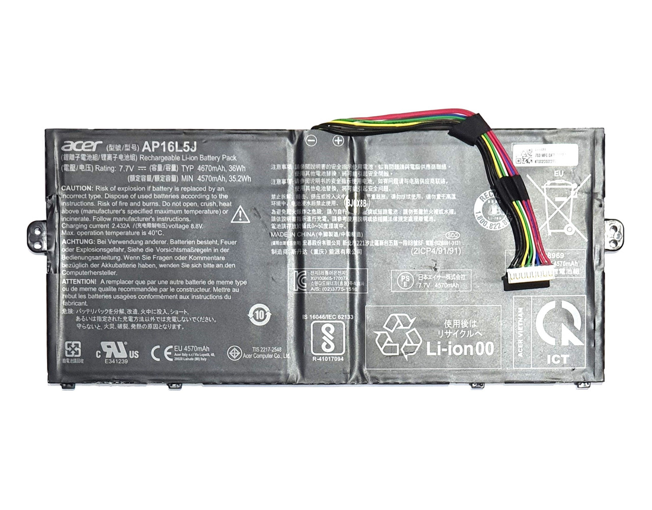 AP16L5J Аккумулятор для ноутбука Acer Swift 5 SF514-52 n17w3  ORIGINAL