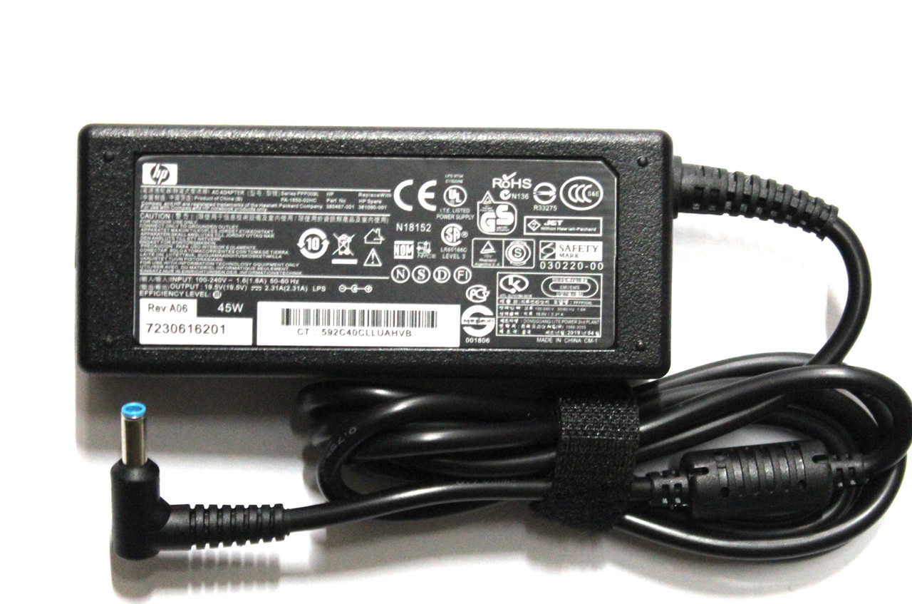 Блок питания для ноутбука HP 19.5V 2.31А 4.5x3.0мм, фото 1