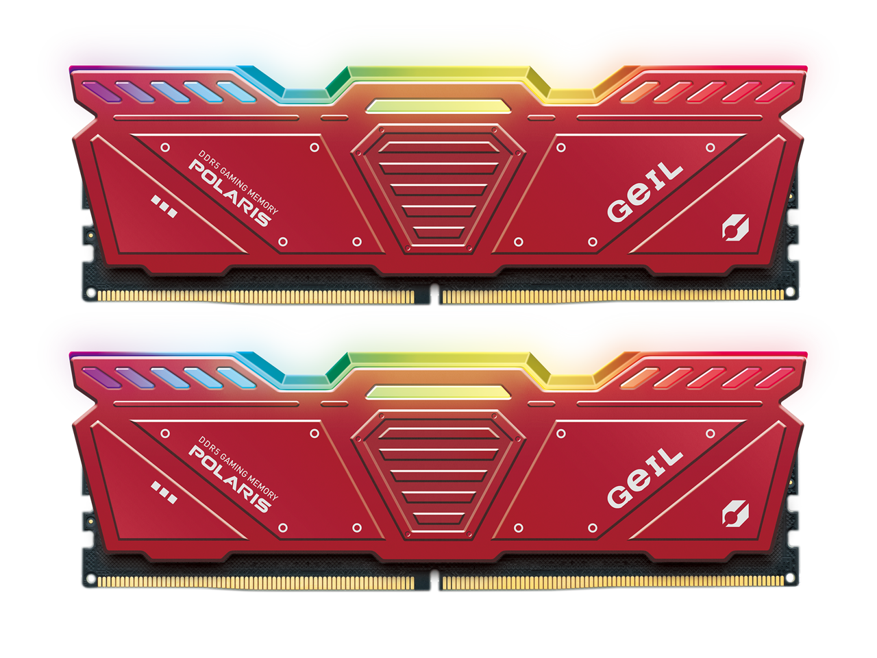 Оперативная память с RGB подсветкой 32GB Kit (2x16GB) GEIL POLARIS RGB Red GOSR532GB5200C42DC