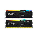 Комплект модулей памяти Kingston FURY Beast RGB KF556C40BBAK2-32 DDR5 32GB (Kit 2x16GB) 5600MHz, фото 2