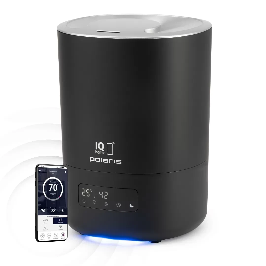 Увлажнитель воздуха PUH 8080 WIFI IQ Home Черный (POLARIS)