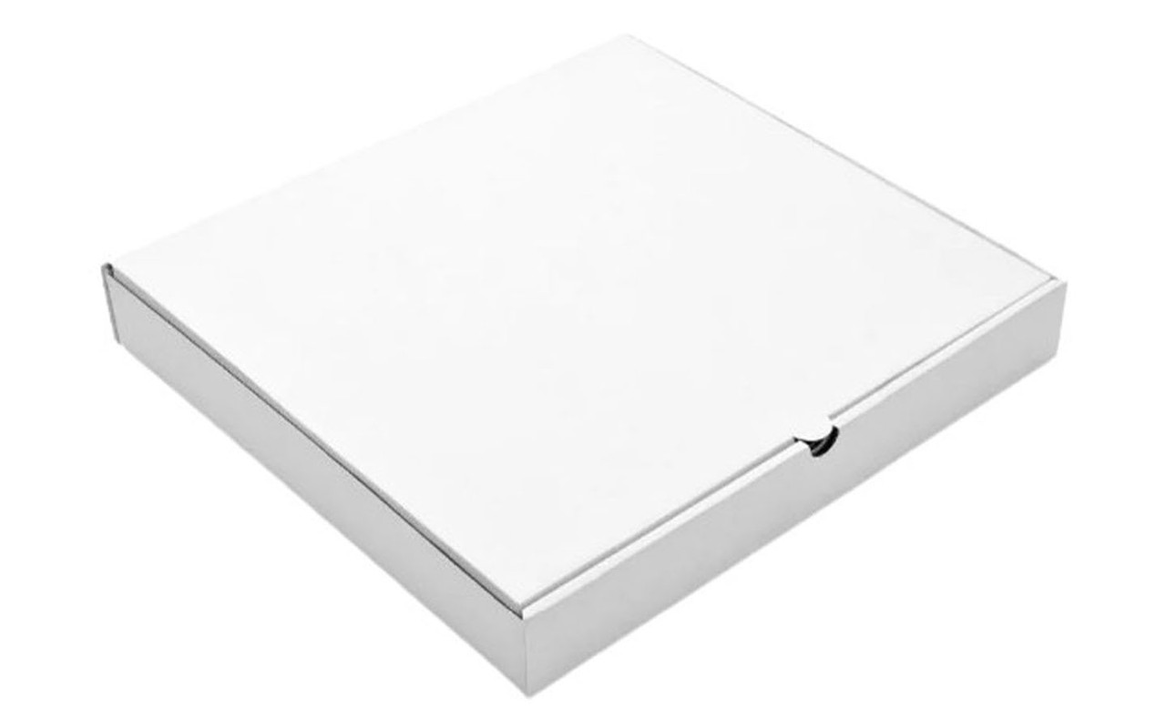 Коробка для пиццы 300*300*40мм белая из гофрокартона - фото 1 - id-p111477509