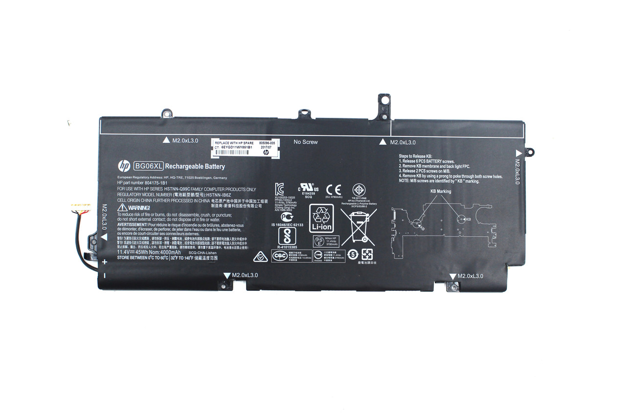 Аккумулятор для Ноутбука HP Elitebook 1040 G3 BG06XL ORIGINAL