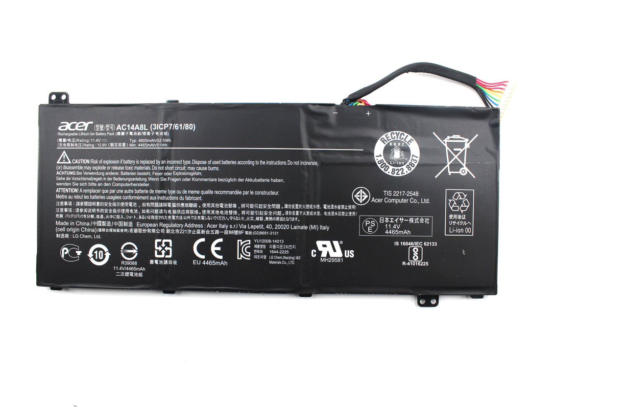 Аккумулятор для ноутбука Acer Aspire V Nitro VN7-571, AC14A8L, ORIGINAL - фото 1 - id-p55838356