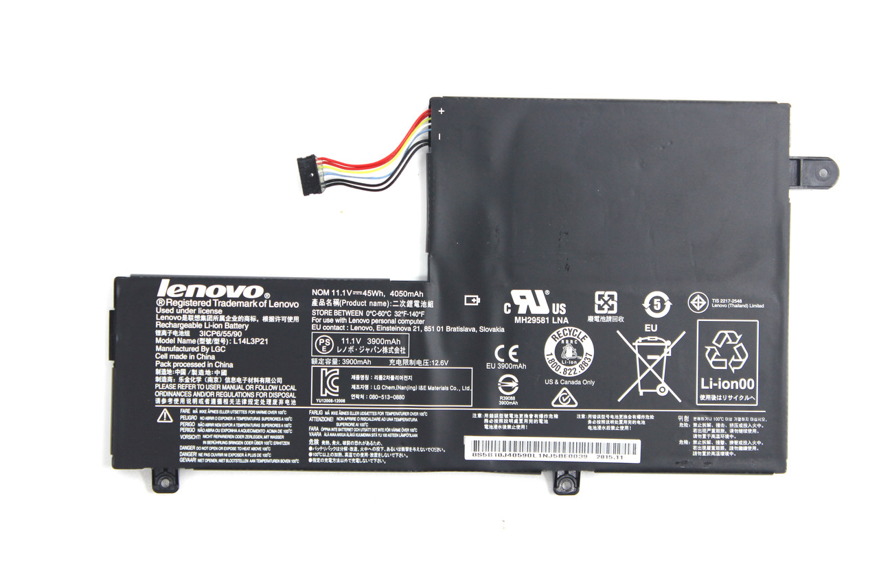Аккумулятор для Ноутбука Lenovo Yoga 500 L14L3P21 L14M3P21 ORIGINAL, фото 1