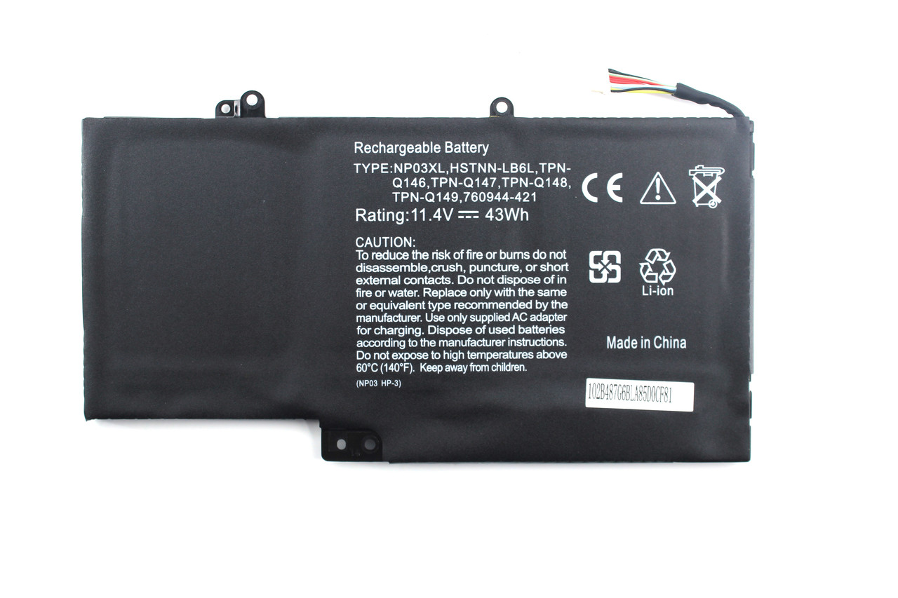 Аккумулятор для Ноутбука HP pavillion X360 13, NP03XL, OEM