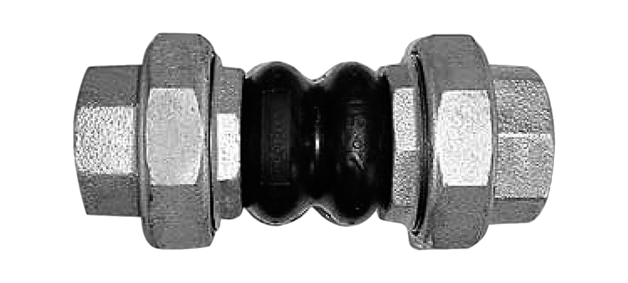 Компенсатор резиновый муфтовый КР ЭПДМ (EPDM) Ду 15 мм - фото 1 - id-p111478644