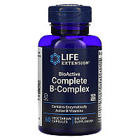 БАД  полный биоактивный комплекс витаминов группы B, 60 вегетарианских капсул Life Extension