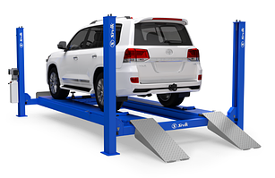 Подъемник 4-х ст. под сход-развал 6,5 т, с траверсой ПГА-6500/4