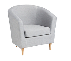 Кресло ТУННЕ (TUNNE, ткань TWIST 18), светло-серый
