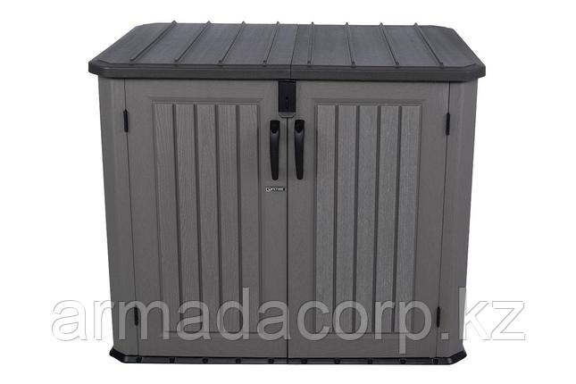 Ящик пластиковый для сада для коттеджа WoodLook, 1380 л, серый, фото 1